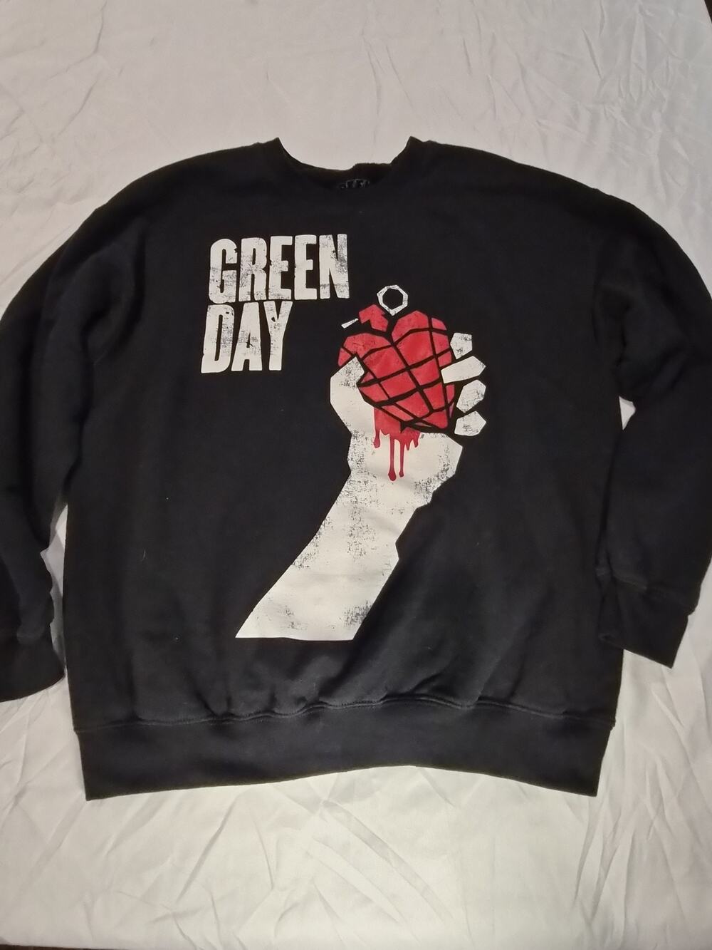 Green Day Crewneck Pullover Size Large